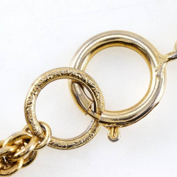 CHANEL Gold Plated Long Necklace Approx. 144g - Picture 8 of 10